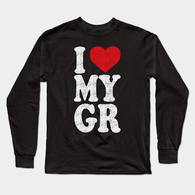 I Love My Girlfriend Long Sleeve T-Shirt by AbstractA